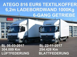 Mercedes-Benz ATEGO 816 TEXTIL KOFFER 6,2m LBW 1000Kg MECHANIK box truck