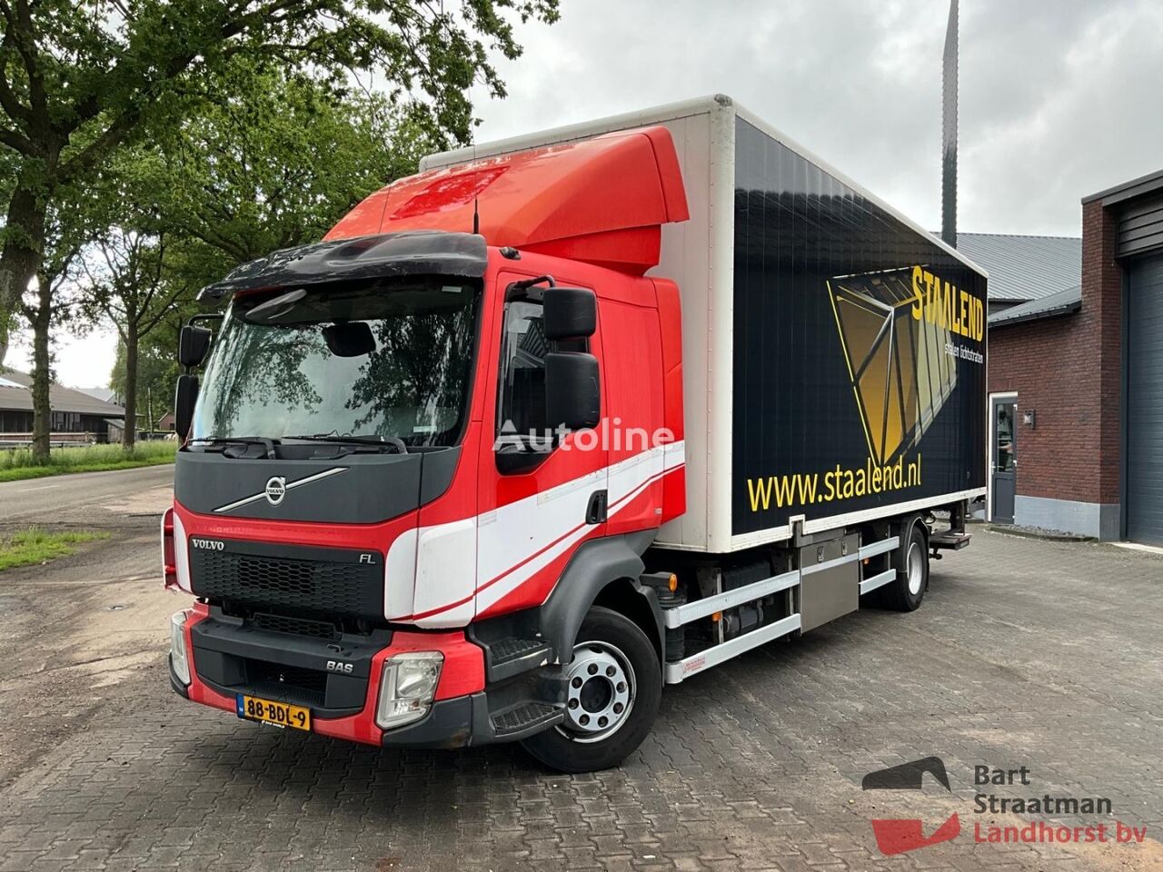 Volvo FL 250 4x2 Euro 6 BDF systeem gesloten laadbak met deuren en laa box truck