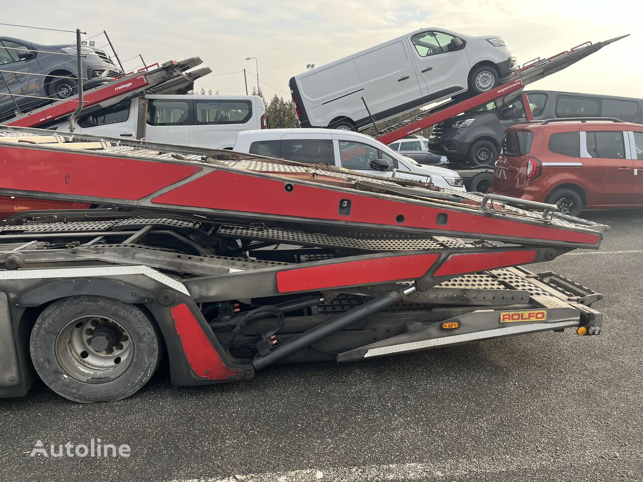 Mercedes-Benz Actros  car transporter + car transporter trailer