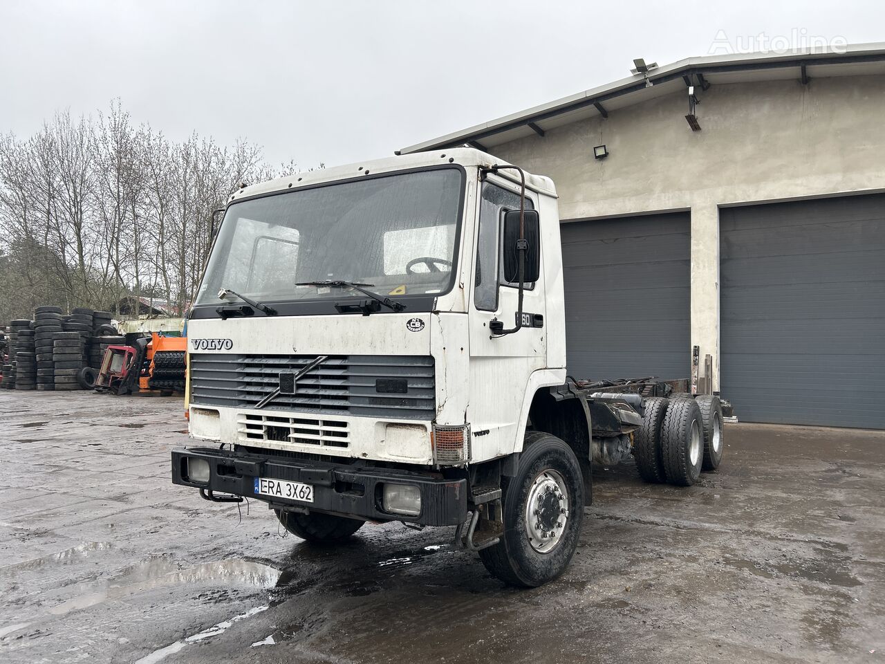 Volvo FL10 360 6x6 resor manual rama do zabudowy chassis truck