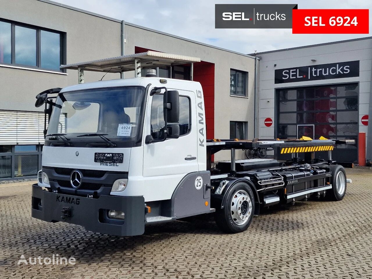 Mercedes-Benz KAMAG WBH 25 Wiesel Umsetzter Sattelplatte container chassis