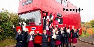 British Bus mobile EDUCATIONAL traditional & modern London buses available! double decker bus