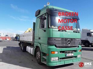 Mercedes-Benz Actros 2540 motor KO broken flatbed truck
