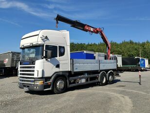 Scania 124L 420  flatbed truck