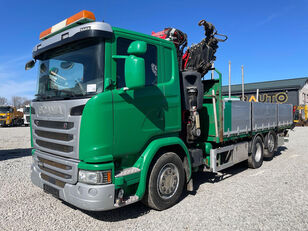 Scania G 450 Fassi F295 / EUR 6 / TULOSSA flatbed truck