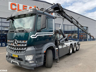 Mercedes-Benz Arocs 3251 8x4 Euro 6 Hiab 28 Tonmeter laadkraan hook lift truck