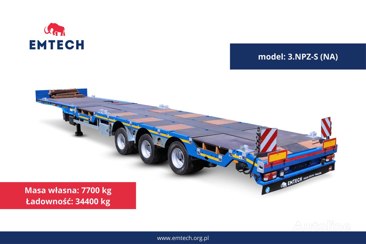 new Emtech SERIA NNP, MODEL: 3.NPZ-S 17,5" low bed semi-trailer