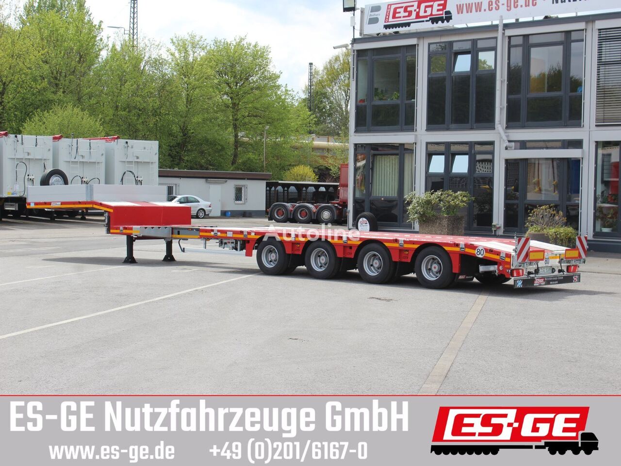 new Faymonville MAX100 low bed semi-trailer