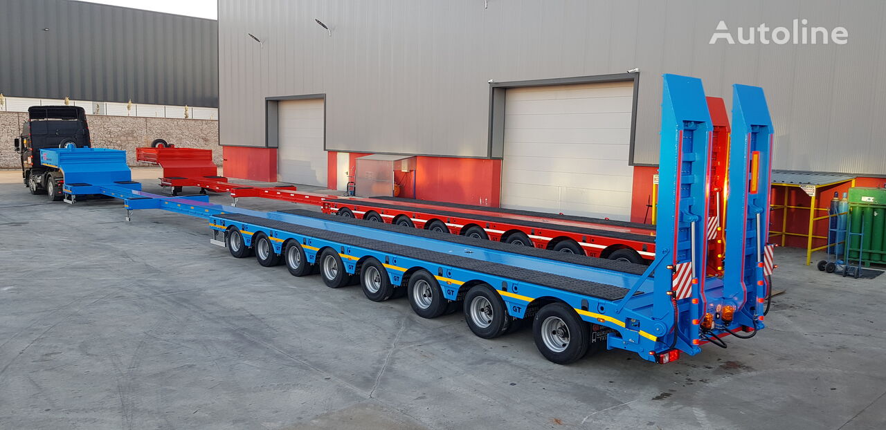 new Gürleşenyıl 8 axles hydraulic low loader low bed semi-trailer