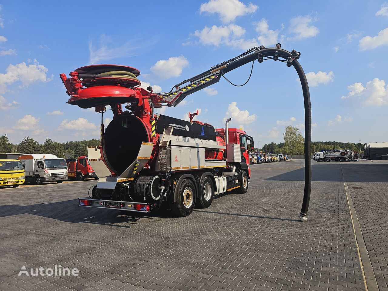 MAN WUKO LARSEN for collecting liquid waste vacuum truck