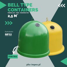 Containers - BELL TYPE 2,5 m3 (fiberglass) waste container