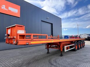 Mol 62 tons Ballast trailer, 4 axles, 2 steering axles, Belgium- tra platform semi-trailer