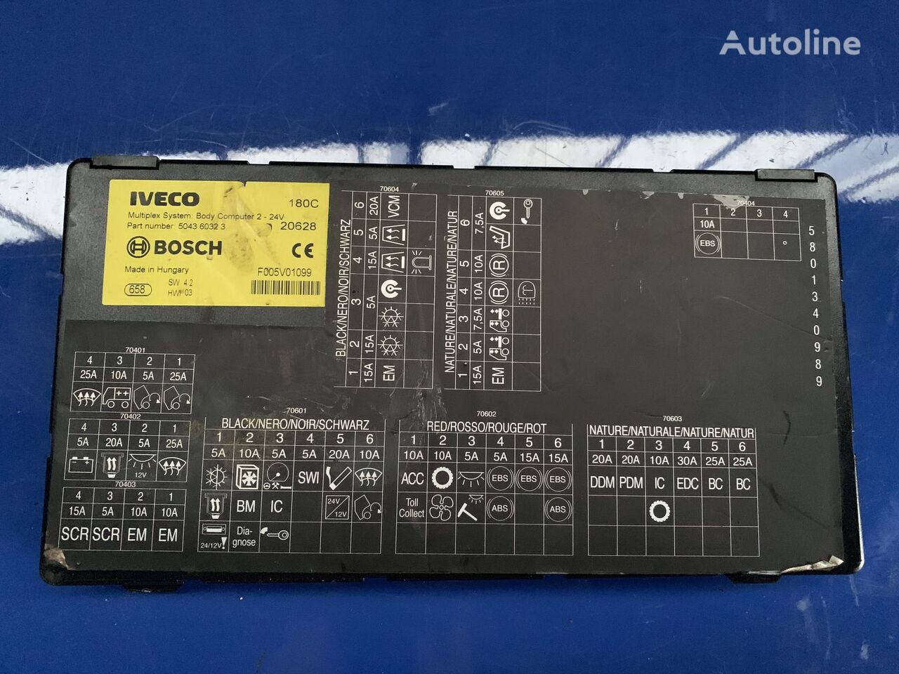 IVECO BOSCH 504360323 control unit for truck tractor