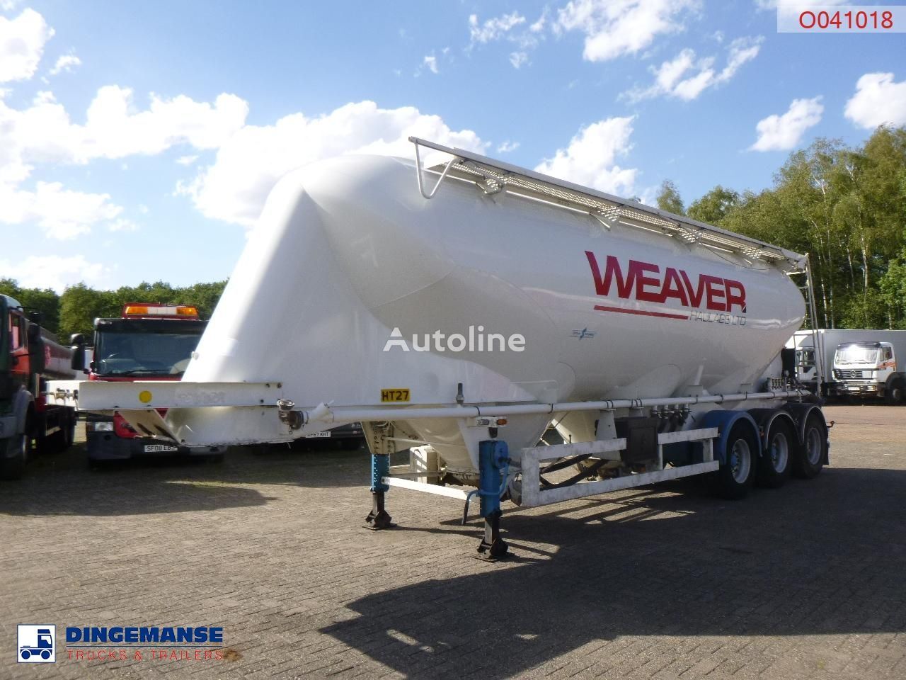 Spitzer Powder tank alu 43 m3 / 1 comp cement tank trailer
