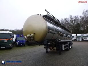 Dijkstra Chemical tank inox L4BH 37.5 m3 / 1 comp chemical tank trailer