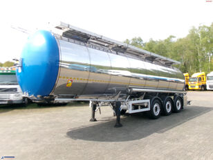 Feldbinder Chemical (non ADR) tank inox 34 m3 / 1 comp chemical tank trailer