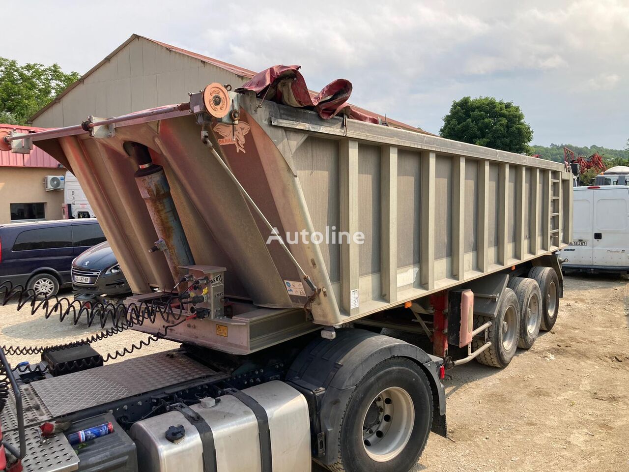 Benalu 22 m3 ALU tipper semi-trailer