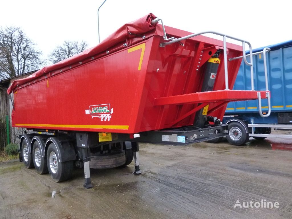 new Janmil 28 m³  aluminium - SAF - podłoga  10mm !! tipper semi-trailer